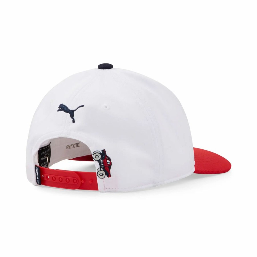 Kids Golf * | Puma Golf Puma Dino-Mite P Snapback White Junior Golf Hat Wht/Ski Patrol