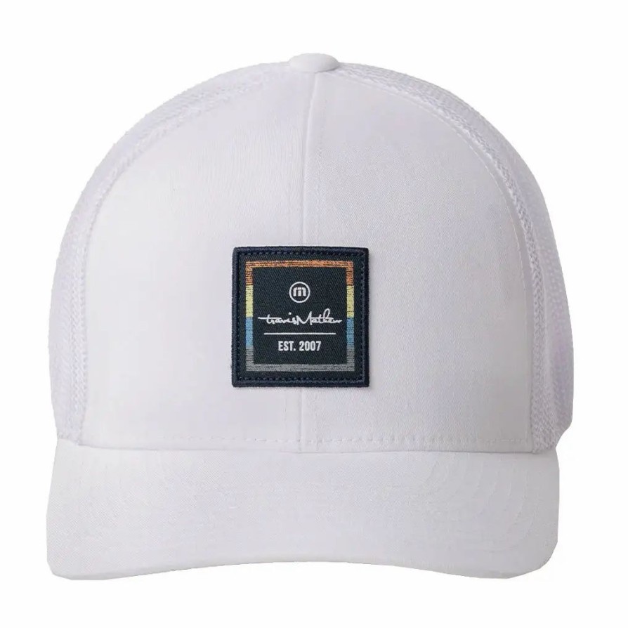 Accessories * | Travismathew Shot For Shot Mens Hat White