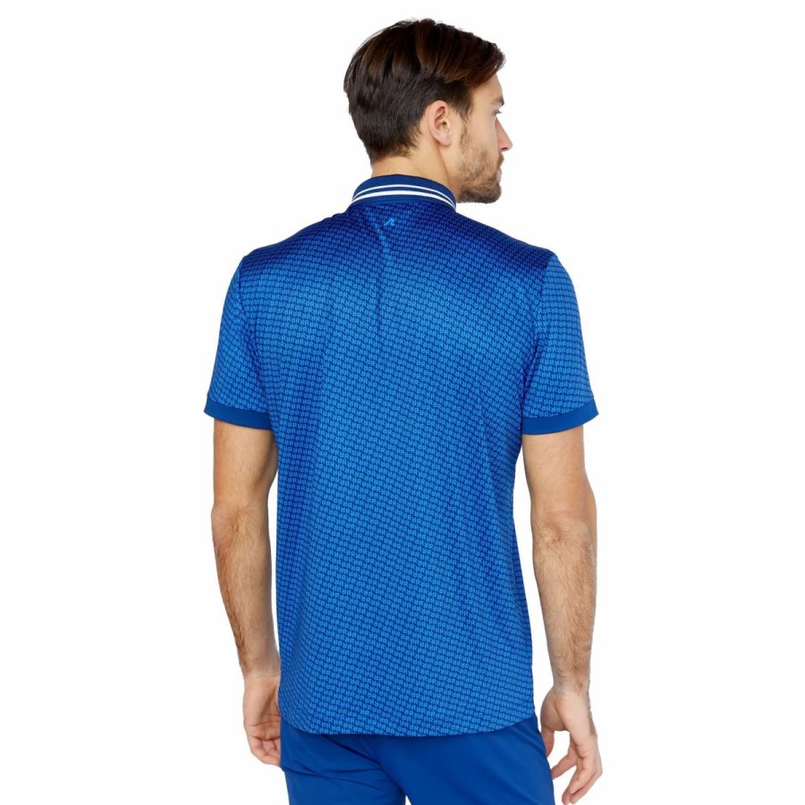 Clothes * | Redvanly R Estate Blue Mens Golf Polo Est Bl/Vctr Bl