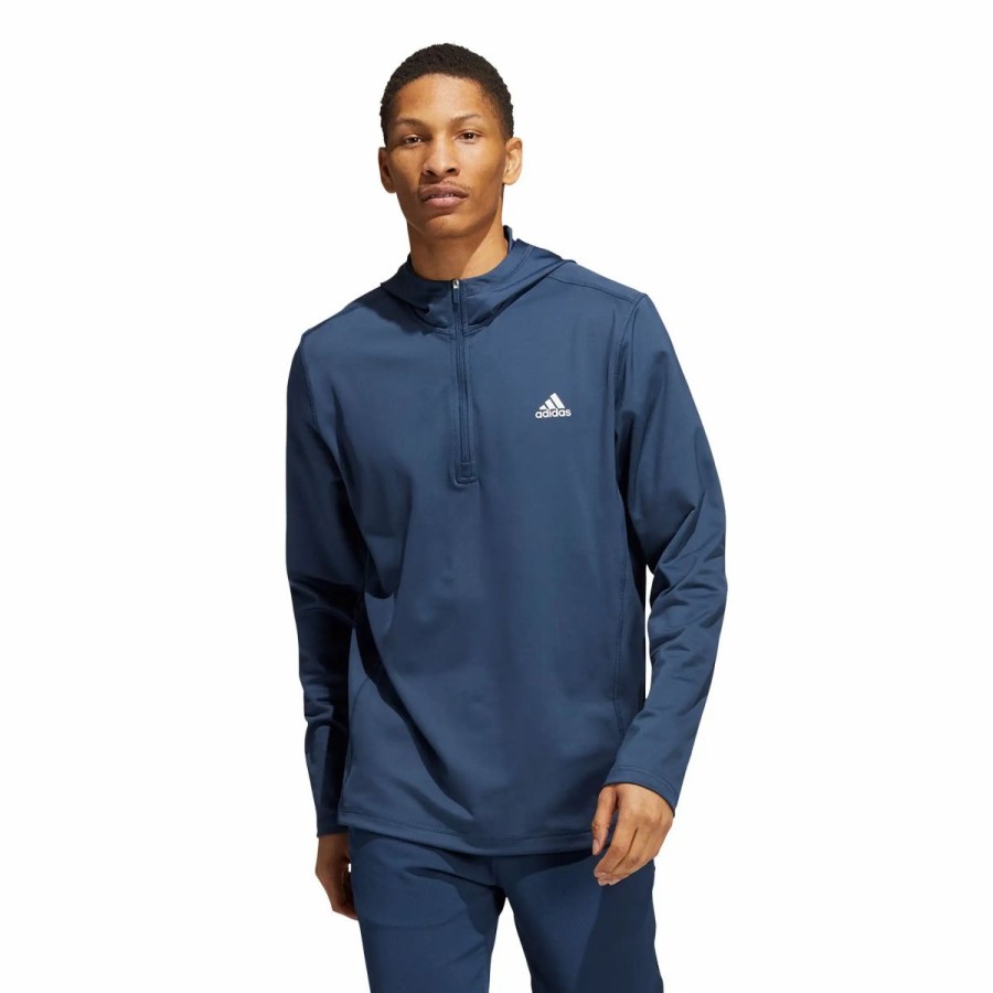 Clothes * | Adidas Golf Adidas Novelty Mens Golf Hoodie Crew Navy