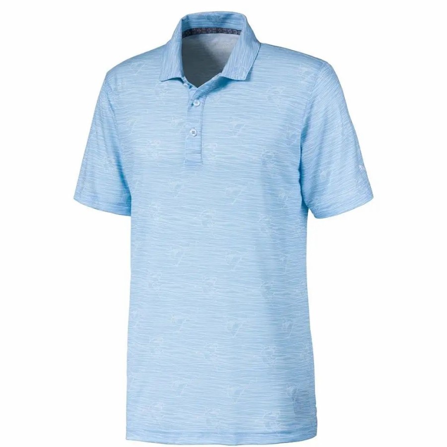 Clothes * | Puma Golf Puma Predators Mens Golf Polo 01 Blue Bell