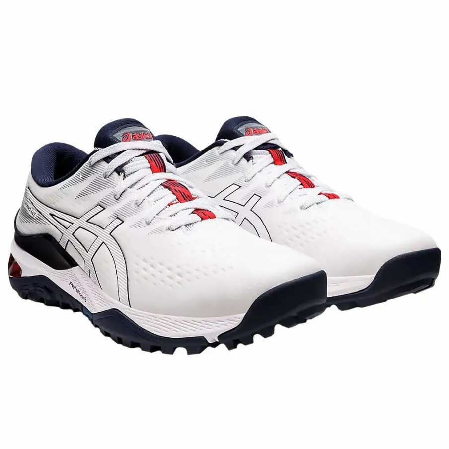 Shoes * | Asics-Golf Asics Gel-Kayano Ace White Mens Spikeless Golf Shoes White/White