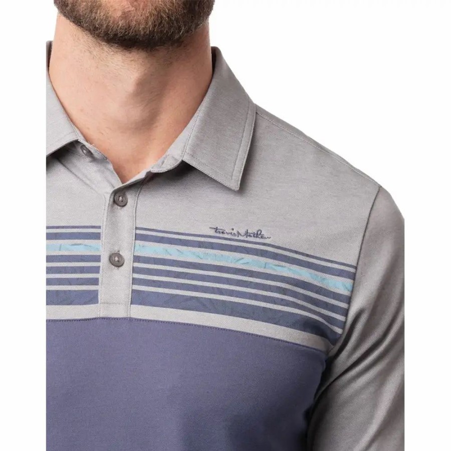 Clothes * | Travismathew The Unknown Mens Golf Polo Hth Md Gry 0Hmd