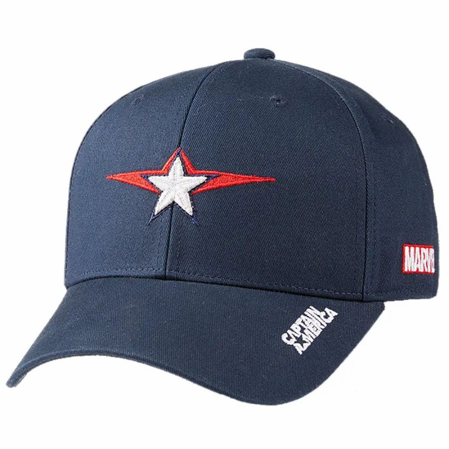 Accessories * | Volvik Marvel Captain America Mens Golf Hat