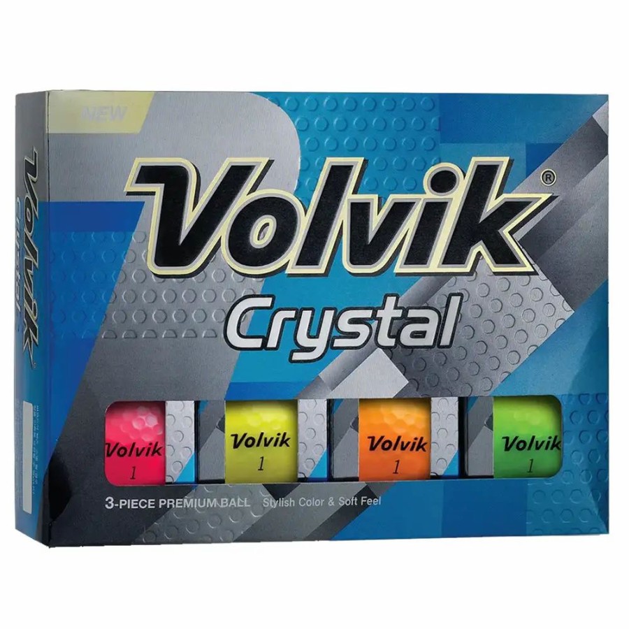 Balls * | Volvik Crystal Assorted Golf Balls 12-Pack