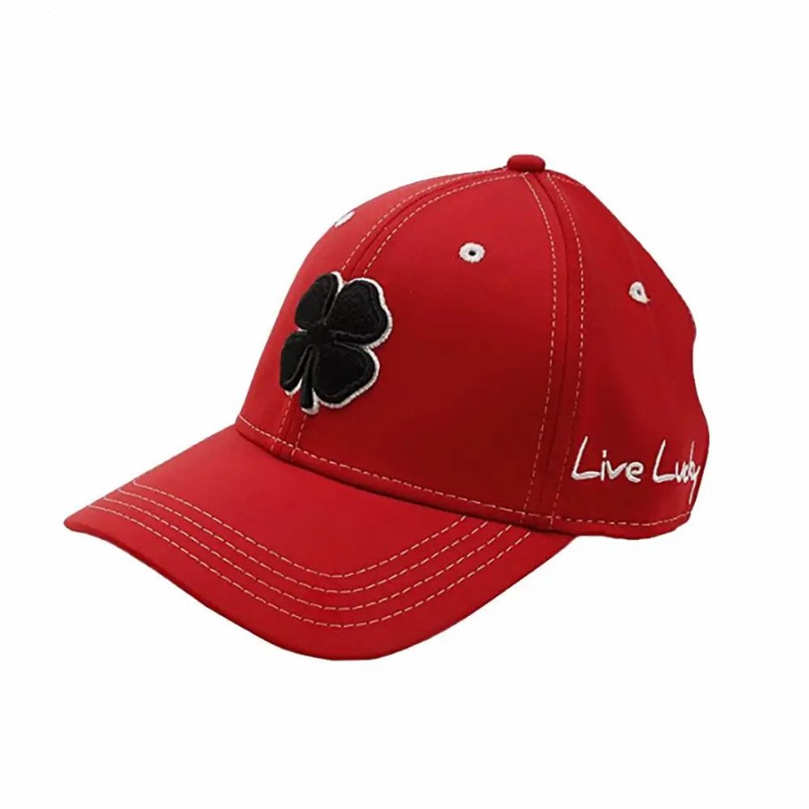 Accessories * | Black Clover Premium Clover 29 Red Mens Hat Blk Wht/Red