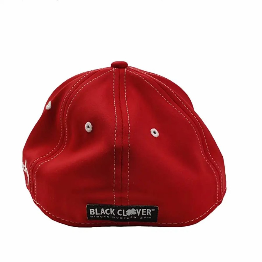 Accessories * | Black Clover Premium Clover 29 Red Mens Hat Blk Wht/Red