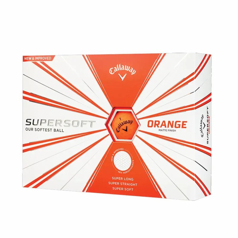 Balls * | Callaway Supersoft Orange Golf Balls