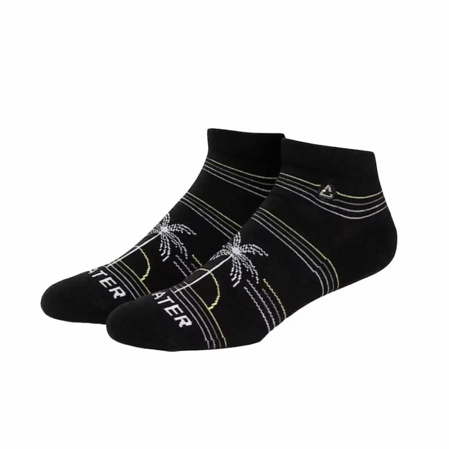 Clothes * | Cuater By Travismathew Exclusive Beach Ankle Socks Black