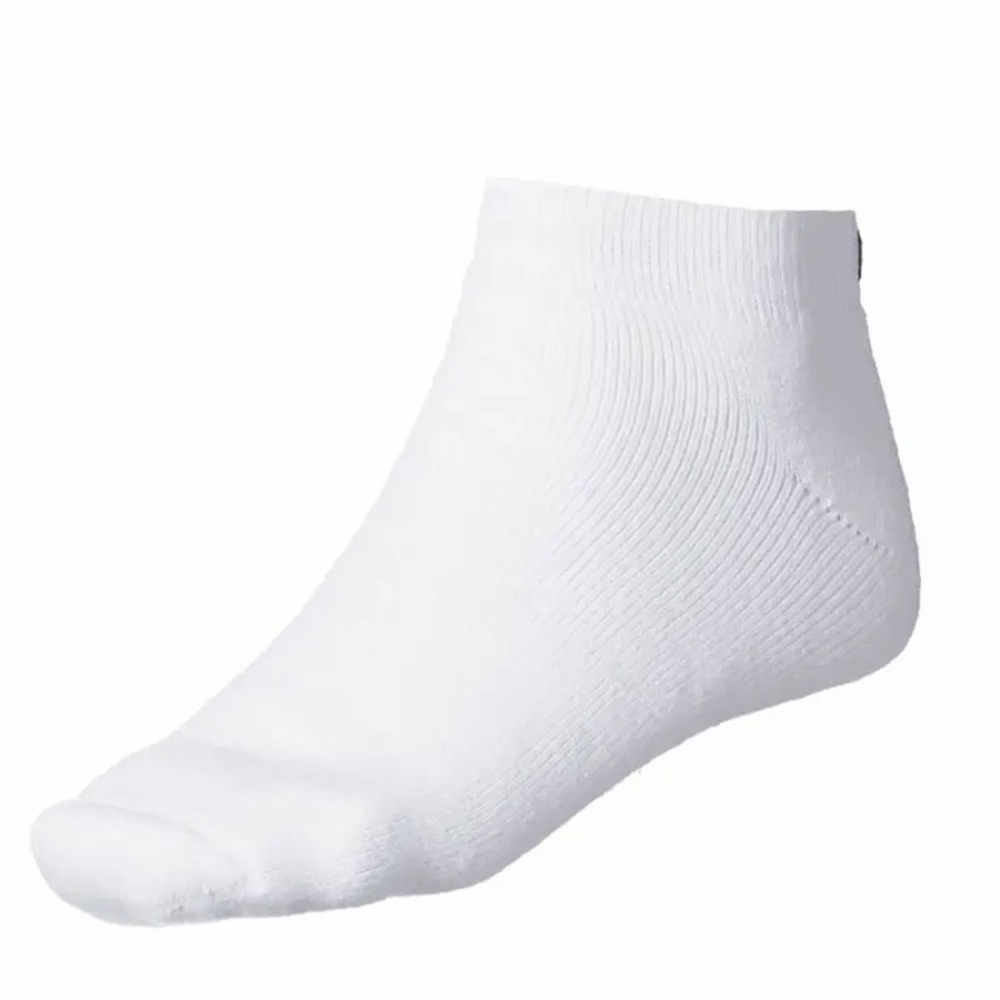 Clothes * | Footjoy Comfortsof White Mens Golf Socks