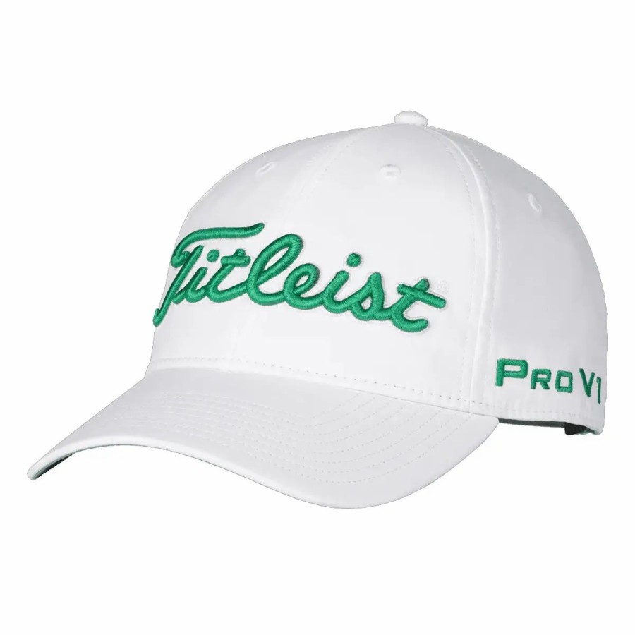 Accessories * | Titleist Tour Performance White Mens Golf Hat