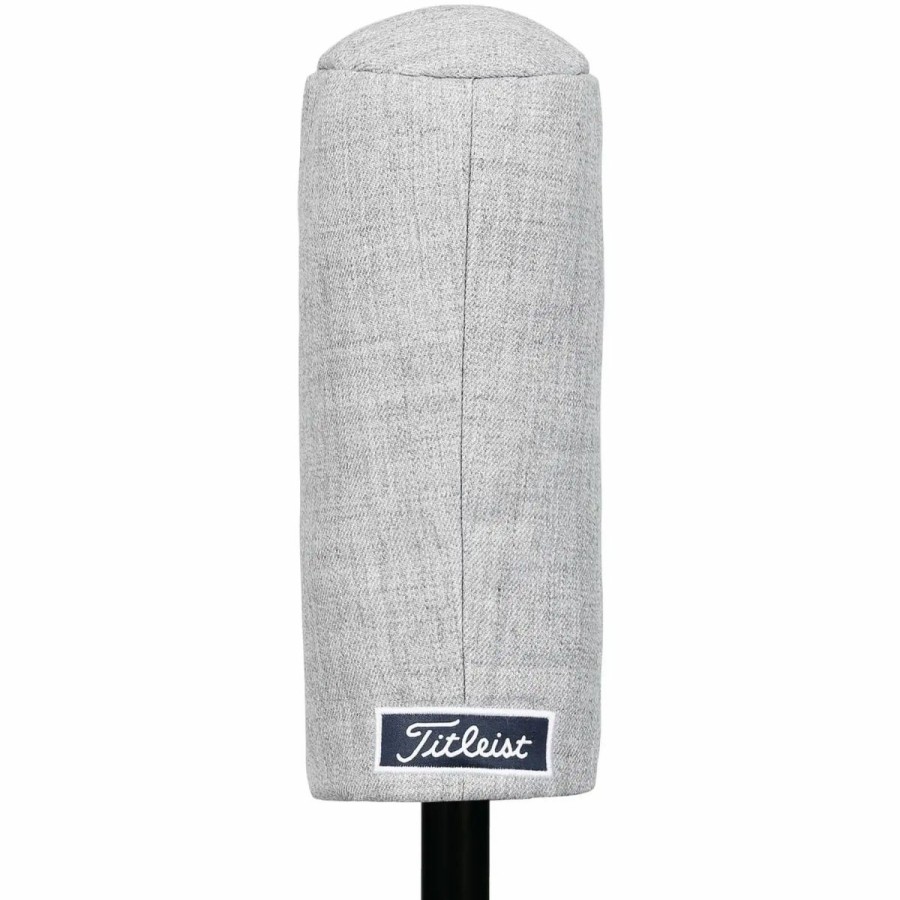 Accessories * | Titleist Twill Barrel Fairway Wood Headcover Heather Gray