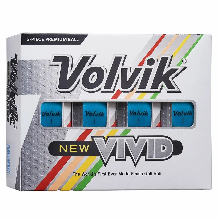 Balls * | Volvik Vivid Blue Golf Balls 12-Pack