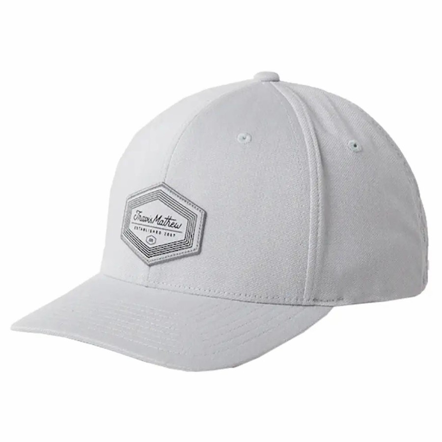 Accessories * | Travismathew Footbridge Heather Light Grey Mens Golf Hat Hth Lt Gry 0Hlg