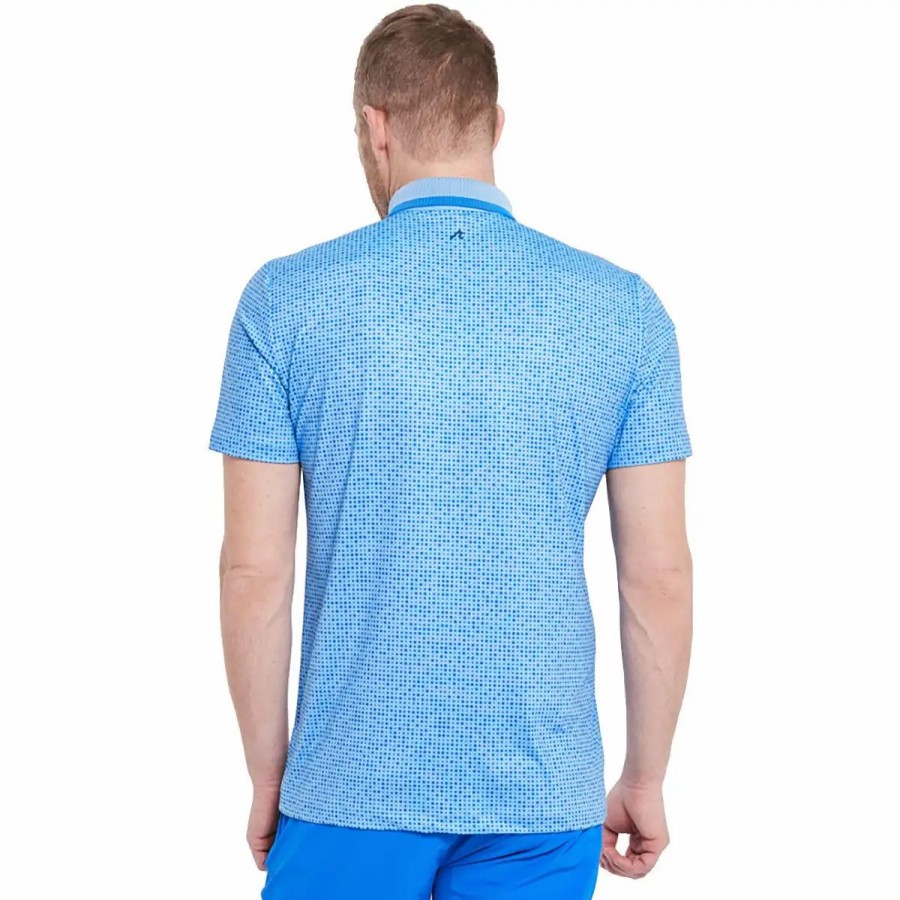 Clothes * | Redvanly Hewes Colbalt Sky Blue Mens Golf Polo Cobalt