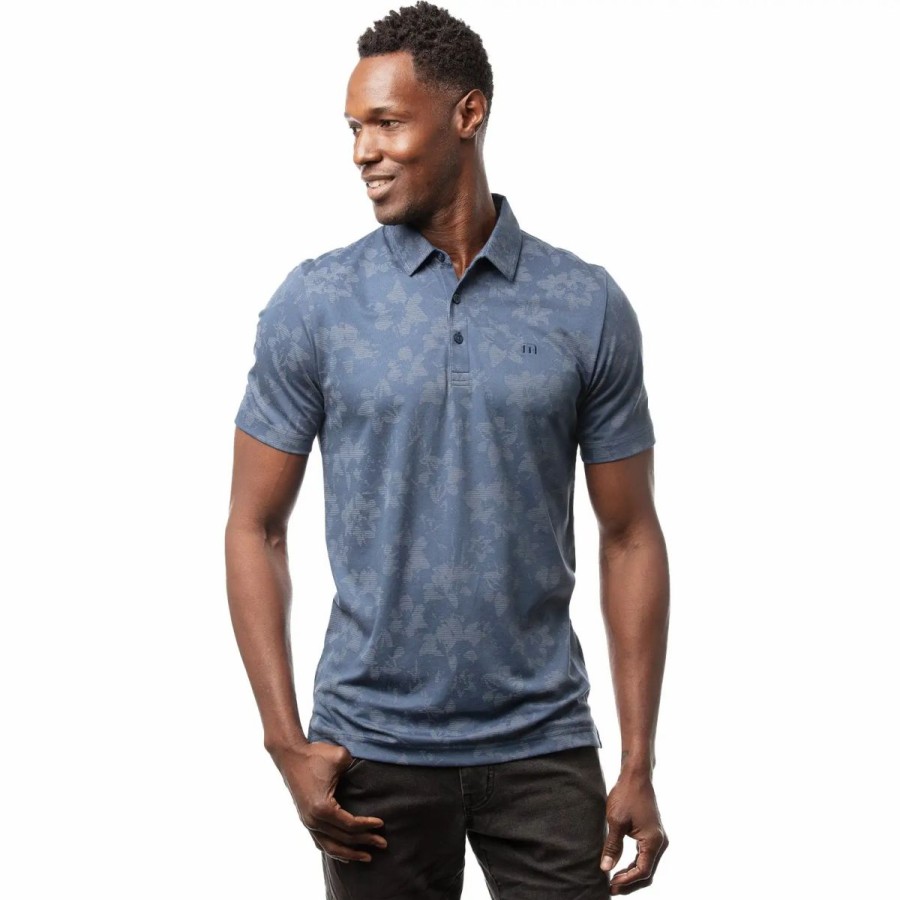 Clothes * | Travismathew Hootenanny Mens Golf Polo Srgaso Sea 4Sar