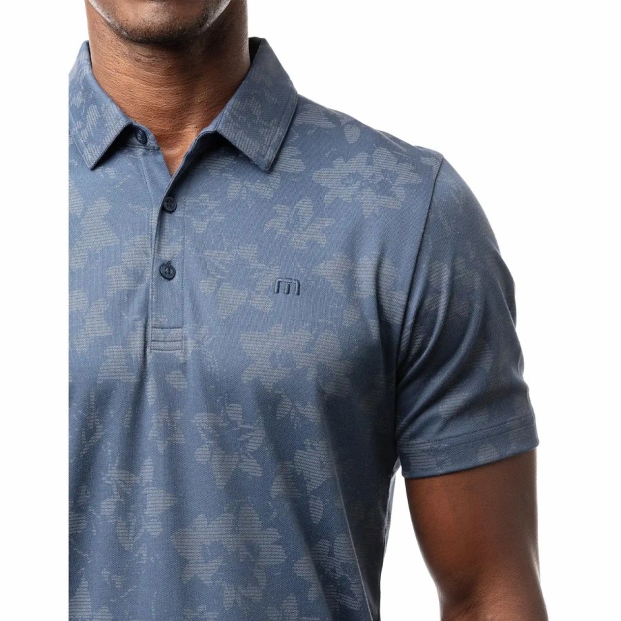 Clothes * | Travismathew Hootenanny Mens Golf Polo Srgaso Sea 4Sar