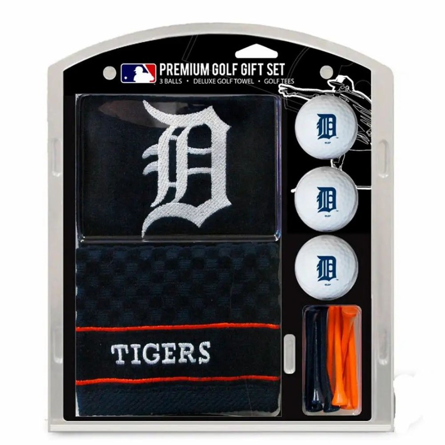 Accessories * | Team Golf Detroit Tigers Embroidered Towel Gift Set