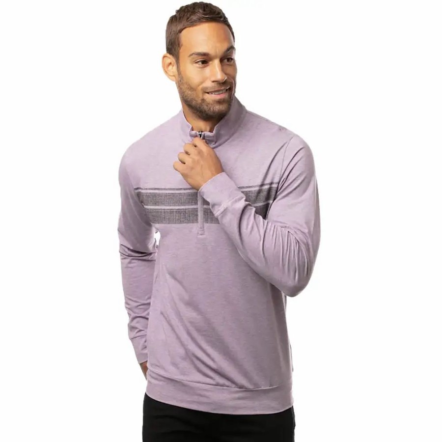 Clothes * | Travismathew Fleeced Mens Golf 1/4 Zip H Artc Dsk 5Had