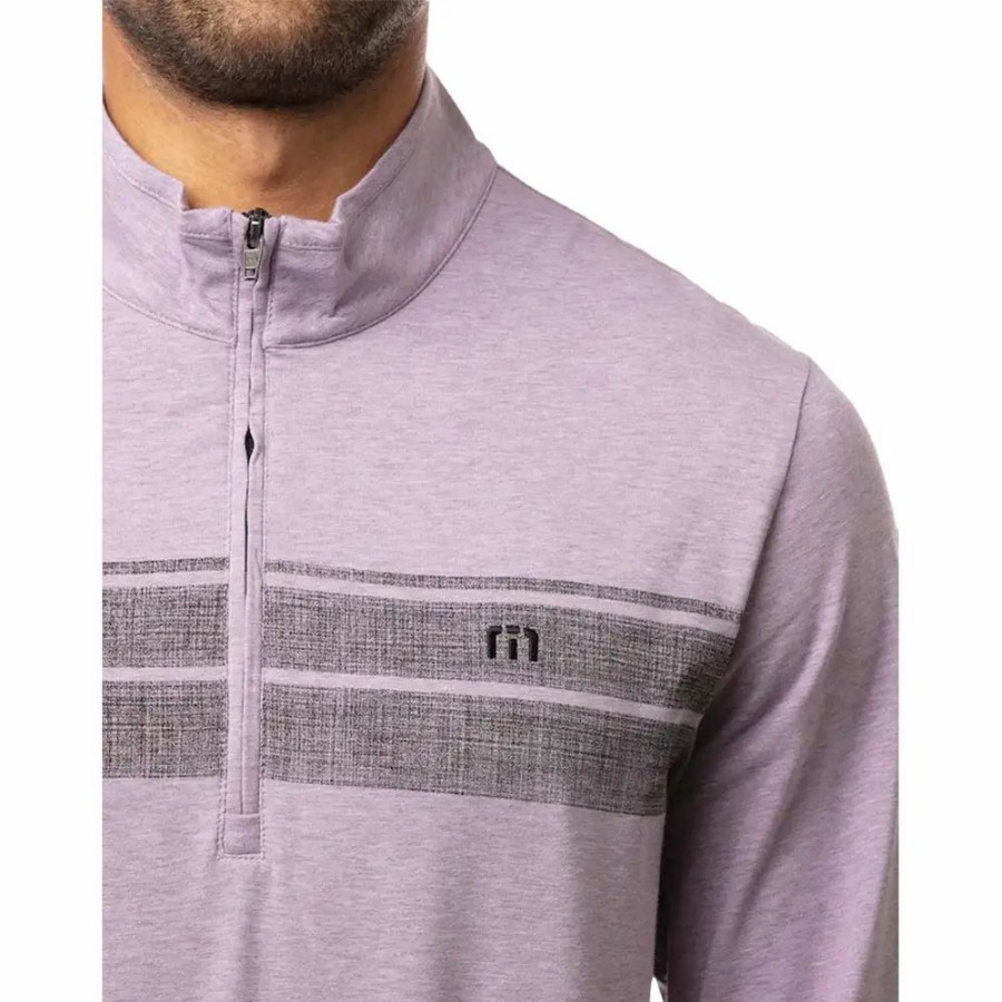 Clothes * | Travismathew Fleeced Mens Golf 1/4 Zip H Artc Dsk 5Had