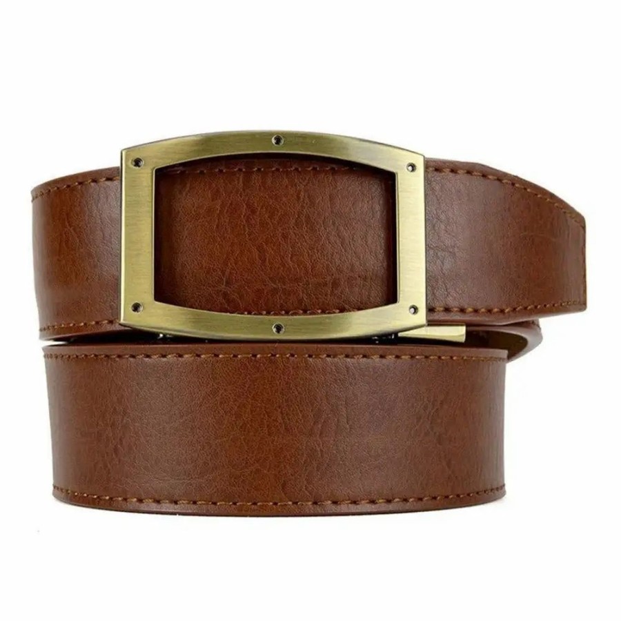 Clothes * | Nexbelt Nextbelt Apollo Antique Brown Mens Belt