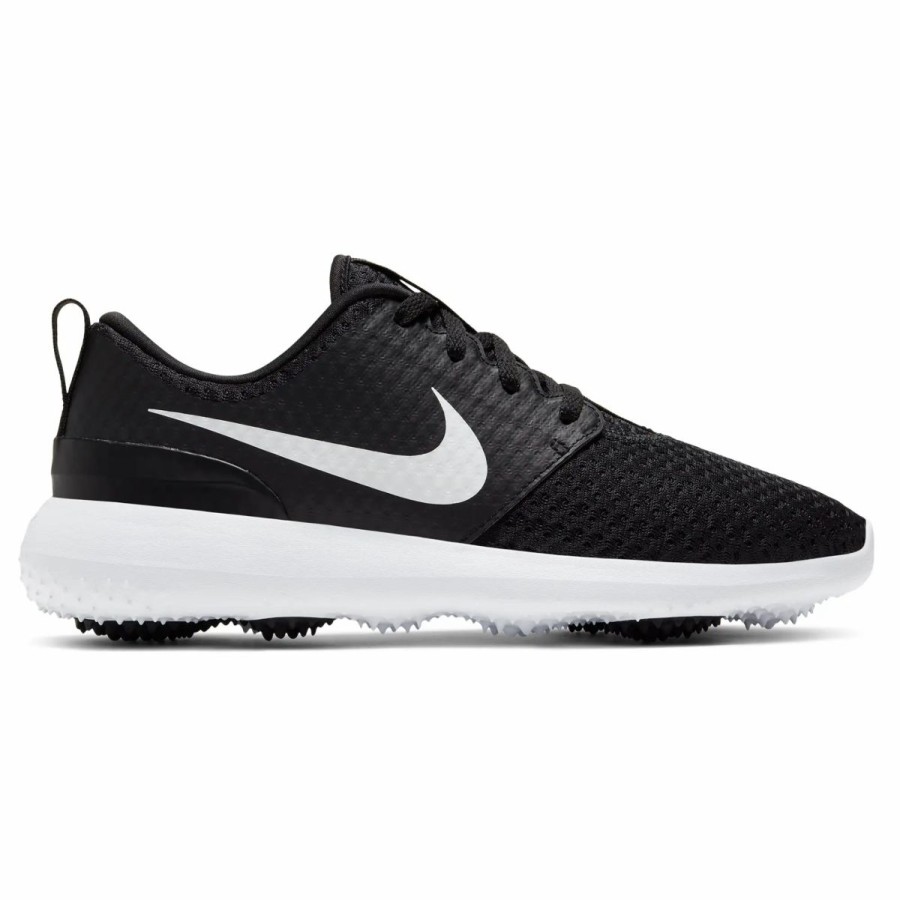 Shoes * | Nike Golf Nike Roshe G Black-White Womens Golf Shoes Black/Wht-Wht