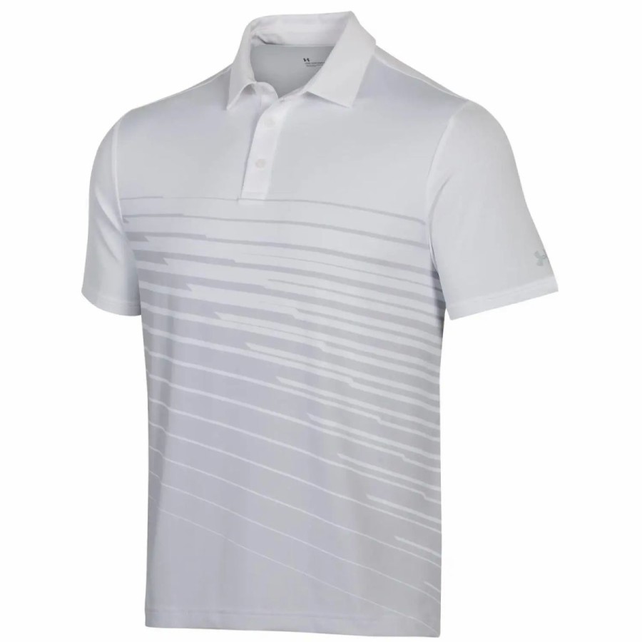 Clothes * | Under Armour Playoff 2.0 Samurai Mens Golf Polo 000 White