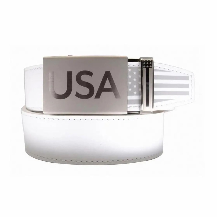 Clothes * | Nexbelt Super Patriot White Mens Belt