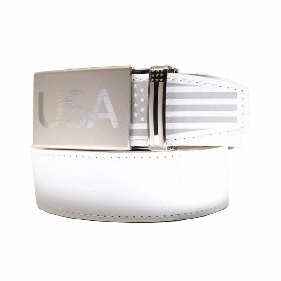 Clothes * | Nexbelt Super Patriot White Mens Belt