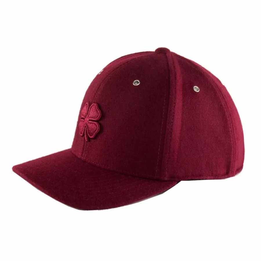 Accessories * | Black Clover Melton Cabernet Mens Hat Maroon/Maroon