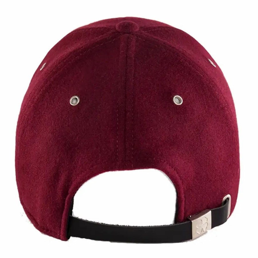 Accessories * | Black Clover Melton Cabernet Mens Hat Maroon/Maroon