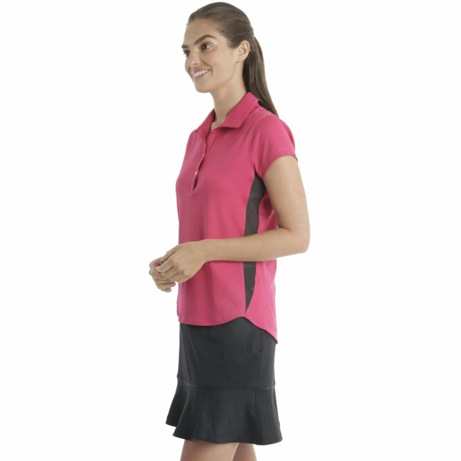 Clothes * | Chase 54 Chase54 Agile Womens Golf Polo Orchid