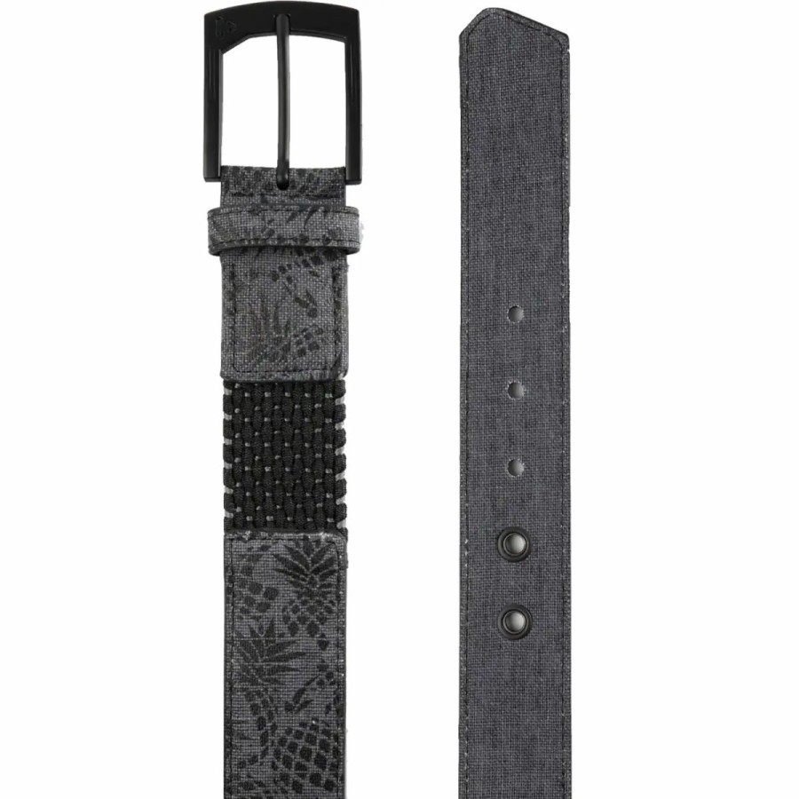 Clothes * | Cuater By Travismathew Spin Out Mens Belt Heather Black