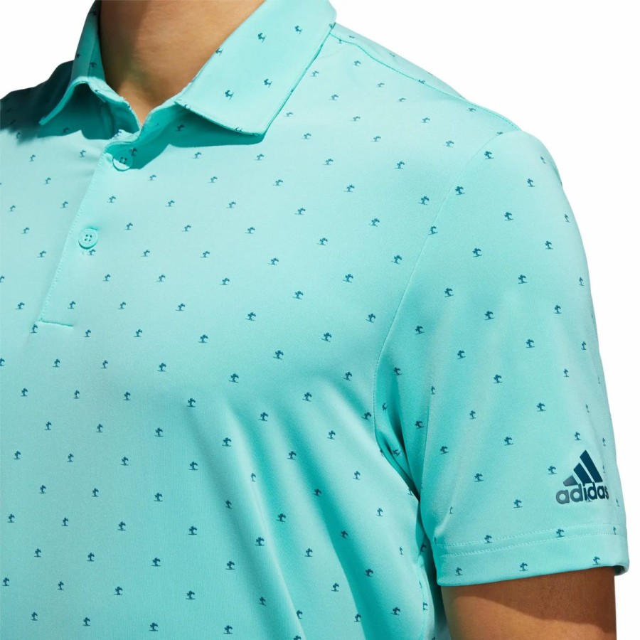 Clothes * | Adidas Golf Adidas Ultimate365 Print Mens Golf Polo