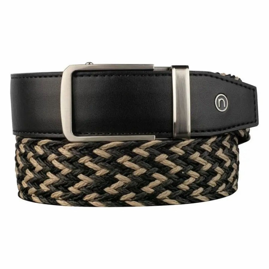 Clothes * | Nexbelt Braided Mens Belt Mocha