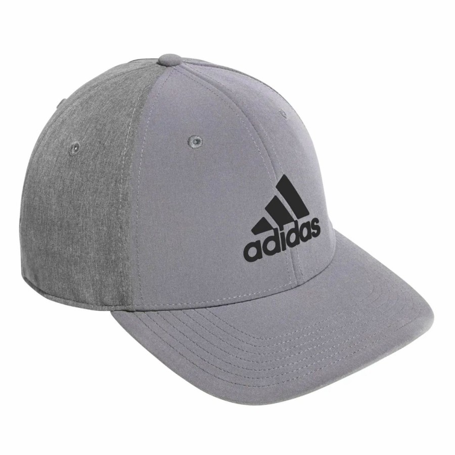 Accessories * | Adidas Golf Adidas A-Stretch Adidas Badge Of Sport Tour Mens Golf Hat Grey