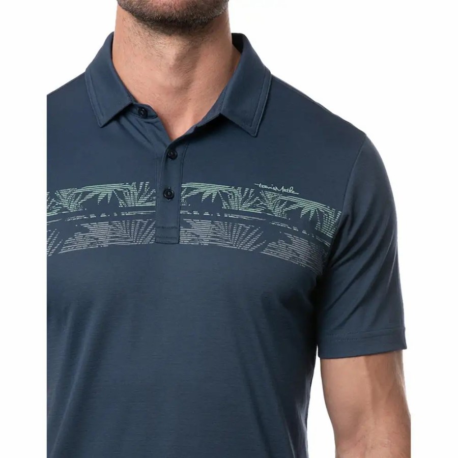 Clothes * | Travismathew Drop Anchor Mens Golf Polo Insignia 4Ins