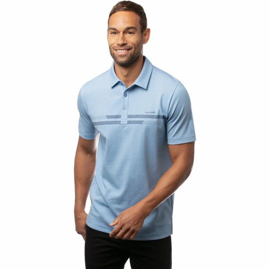 Clothes * | Travismathew Sandler Mens Golf Polo Hr Lchn Bl 4Hlc