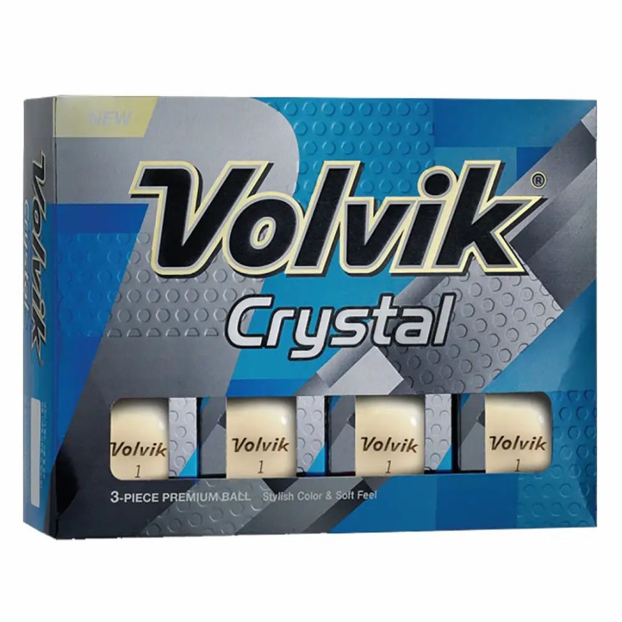 Balls * | Volvik Crystal White Golf Balls 12-Pack