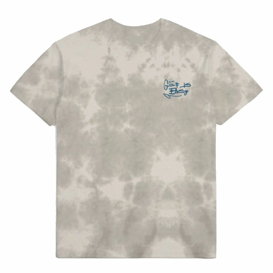 Clothes * | Swannies Golf Is Easy Mens T-Shirt Sand