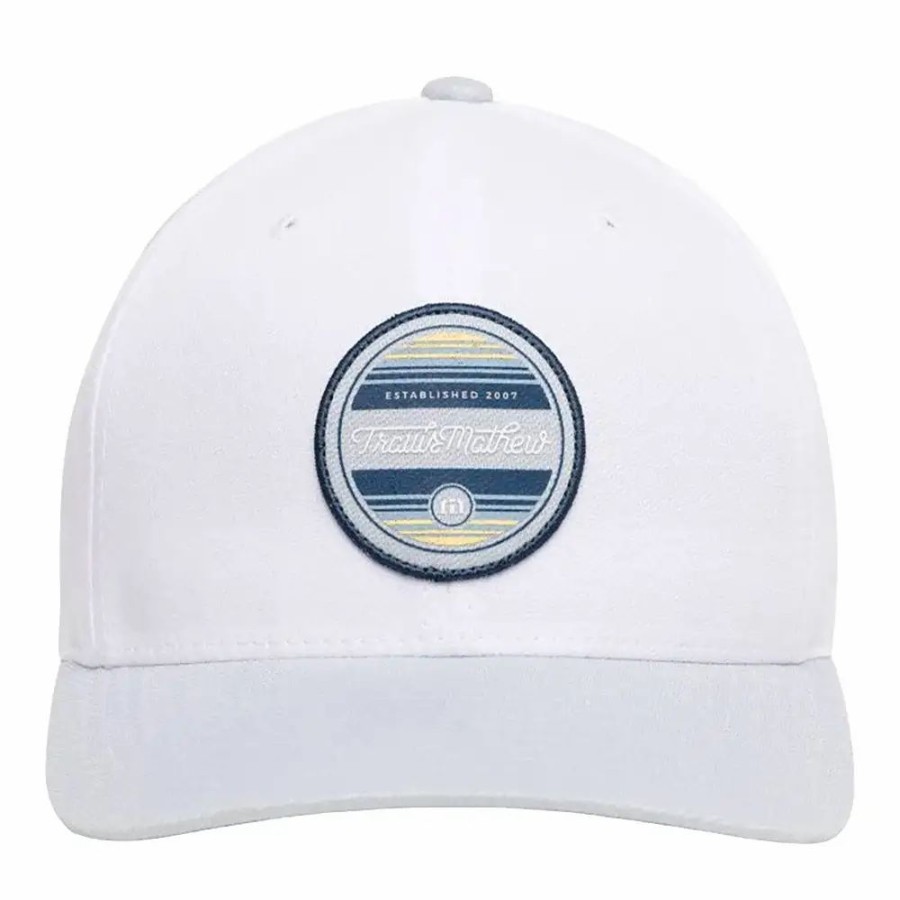 Accessories * | Travismathew Dance Mens Snapback Hat White 1Wht