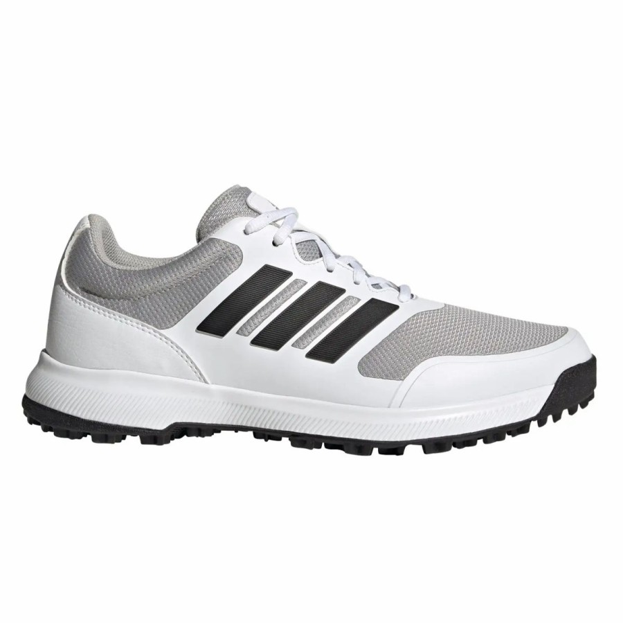 Shoes * | Adidas Golf Adidas Tech Response Spikeless Mens Golf Shoes Wht/Blk/Gy2 100