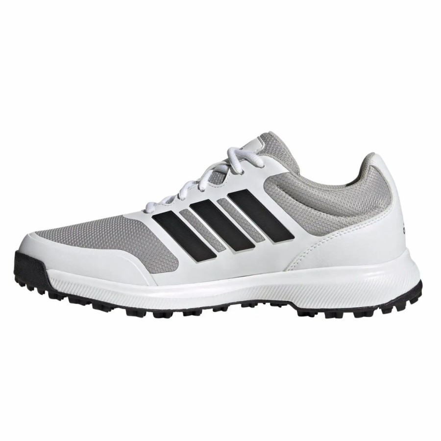 Shoes * | Adidas Golf Adidas Tech Response Spikeless Mens Golf Shoes Wht/Blk/Gy2 100