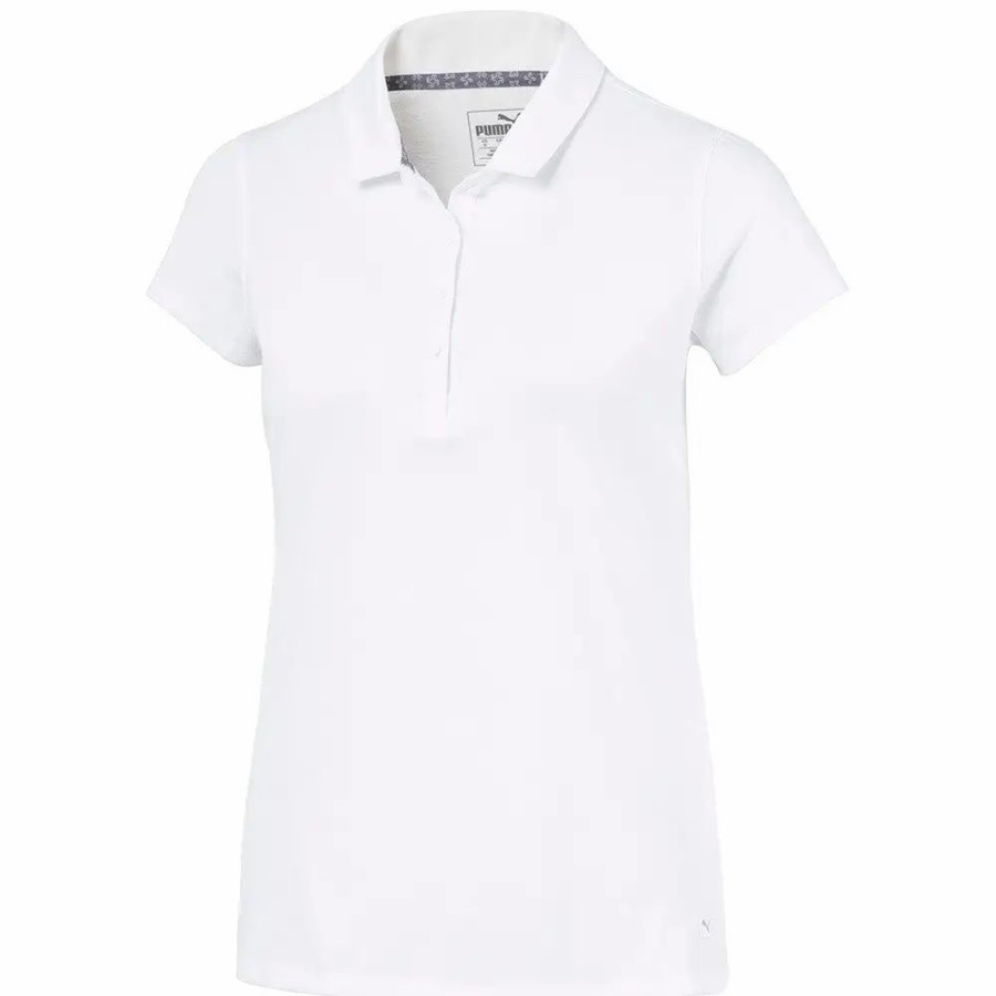 Clothes * | Puma Golf Puma Fusion Womens Golf Polo 03 White