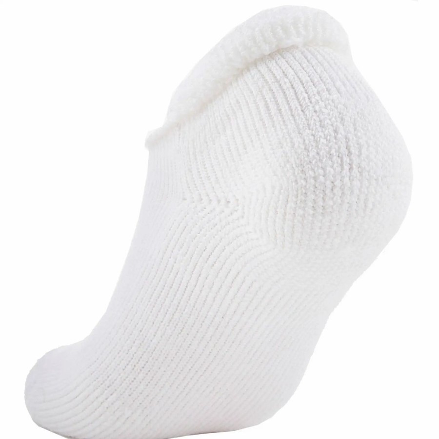 Clothes * | Thorlo Golf Moderate Cushion Rolltop Socks Large White 004