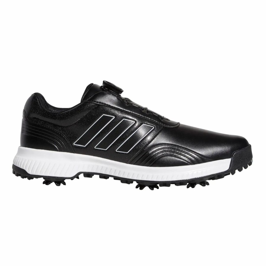 Shoes * | Adidas Golf Adidas Cp Traxion Boa Mens Golf Shoes Blk/Wht/Silver