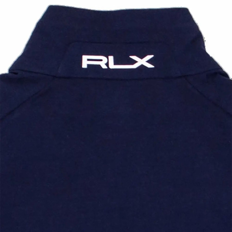 Clothes * | Polo Ralph Lauren Rlx Techy Terry French Navy Mens Golf Vest French Navy 001