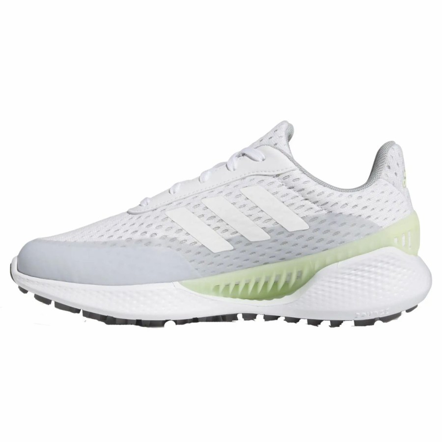 Shoes * | Adidas Golf Adidas Summervent White Womens Golf Shoes Wt/Wt/Lime 100