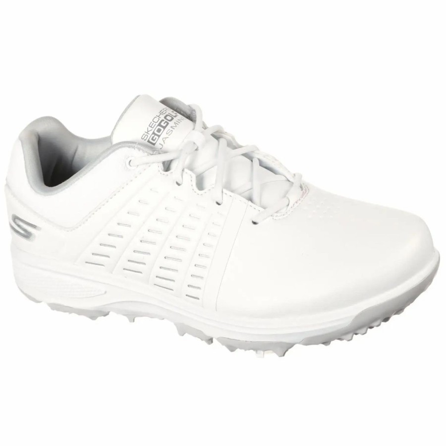 Shoes * | Skechers Go Golf Jasmine Womens Golf Shoes White