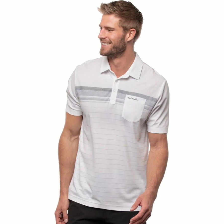 Clothes * | Travismathew Off The Tracks Mens Golf Polo White